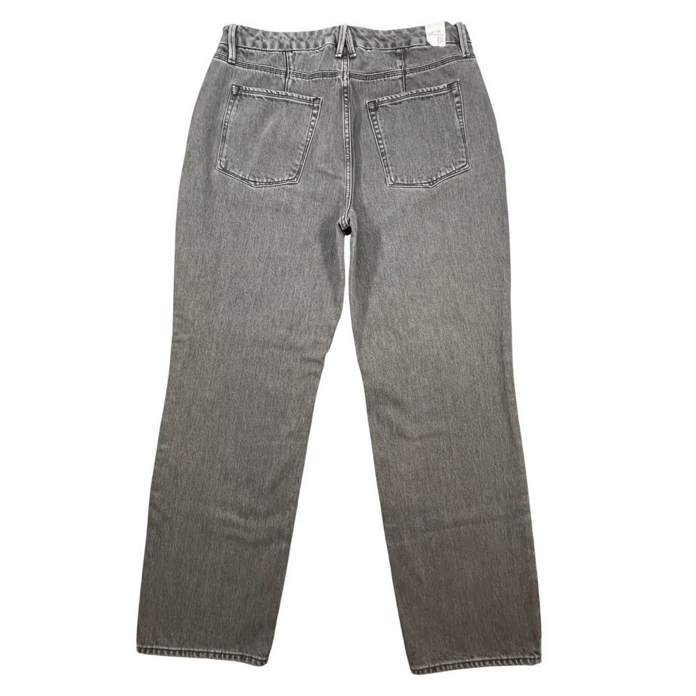 Good American Grey Jeans Good 90s High Rise Straight Leg Womens Size 14